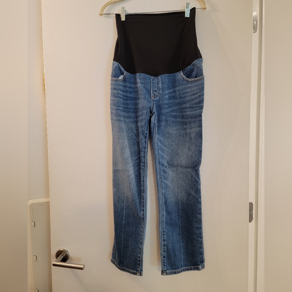 Hatch Over The Bump Straight Leg Maternity Jean Size 27